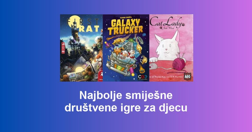 Najbolje smiješne društvene igre za djecu