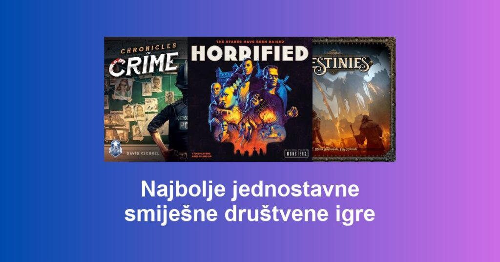 Najbolje jednostavne smiješne društvene igre