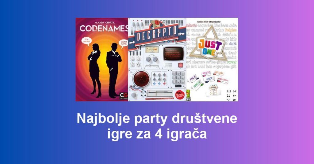 Najbolje party društvene igre za 4 igrača