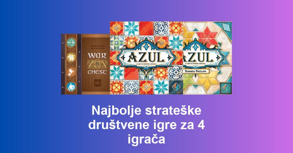 Najbolje strateške društvene igre za 4 igrača