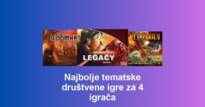 Najbolje tematske društvene igre za 4 igrača